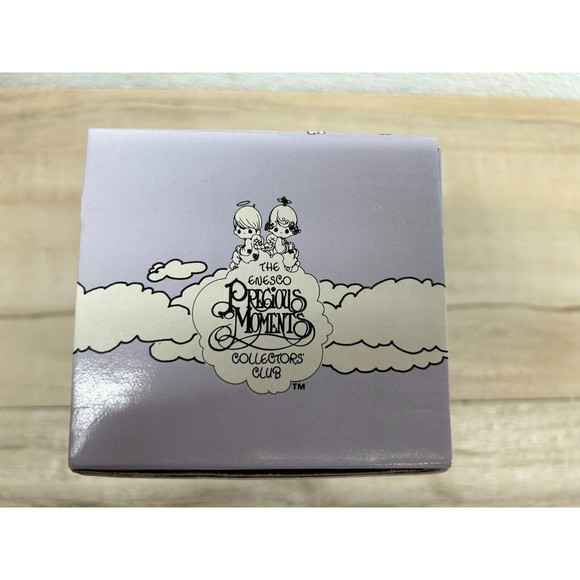 1991 Enesco Precious Moments "Lord Keep In Teepee Top Shape" Porcelain Figurine - Picture 12 of 12